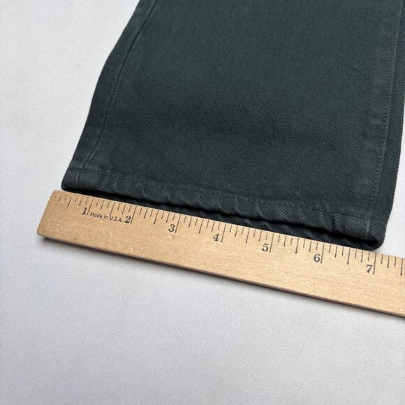 $195 Sid Mashburn Straight Leg Jeans Men's 32x30 Coal Black Denim - Picture 9 of 13